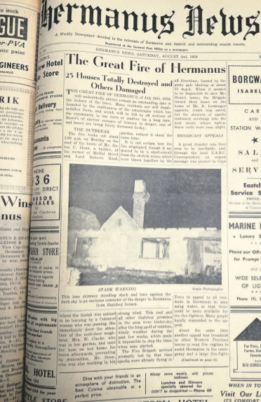 Hermanus burning: stories of fire