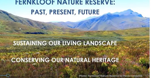 The Fernkloof Nature Reserve by Dr Robin Lee