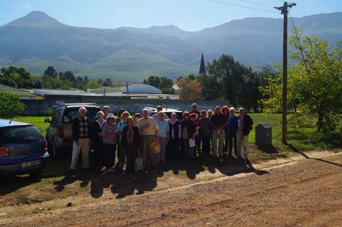 Members on site visit to Greyton 14 May 2018